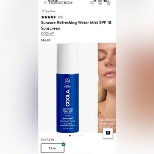 COOLA Blue Refreshing Water Mist Sunscreen SPF 18